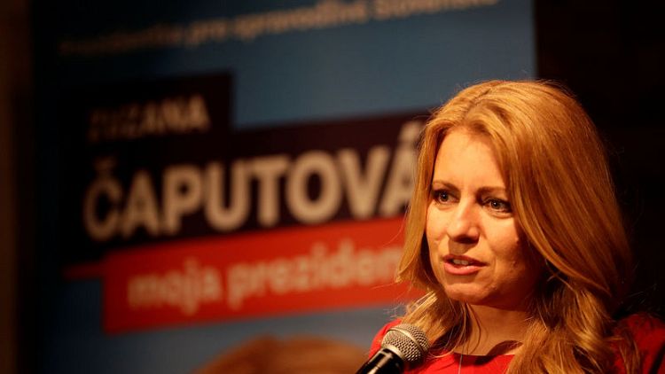 Anti-graft campaigner Caputova leads Slovak presidential election first round