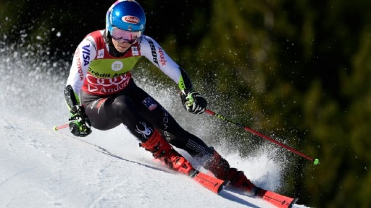 Ski alpin: Shiffrin assomme la concurrence dans la 1re manche du géant de Soldeu