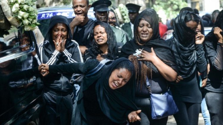 Des proches des victimes du crash le 17 mars 2019 à Addis Abeba
