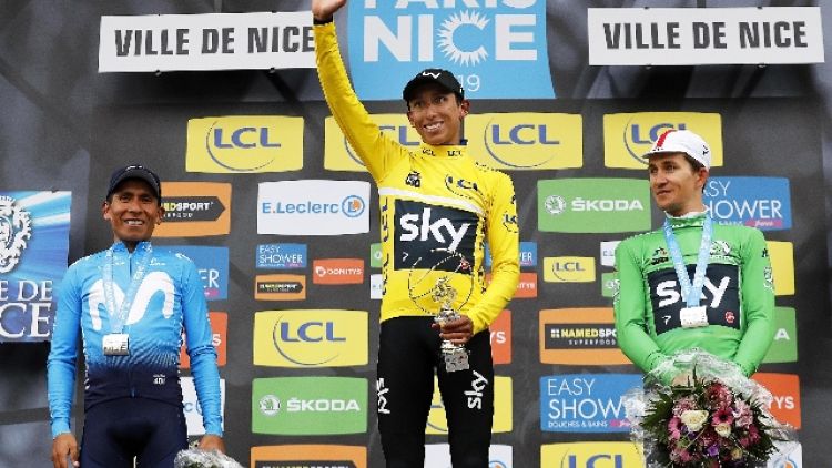 Ciclismo: Bernal vince la Parigi-Nizza