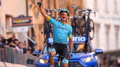 Ciclismo: Tirreno, tappa a Fuglsang Ciclismo: Tirreno, tappa a Fuglsang