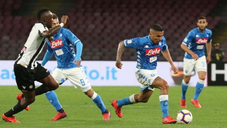 Serie A: Napoli-Udinese 4-2