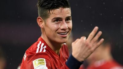 Bundesliga: Triplé de James, le Bayern reprend la tête Bundesliga: Triplé de James, le Bayern reprend la tête