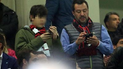 Salvini a San Siro per Milan-Inter Salvini a San Siro per Milan-Inter