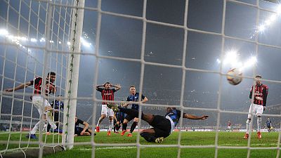 Inter edge Milan in five-goal derby thriller to go third Inter edge Milan in five-goal derby thriller to go third