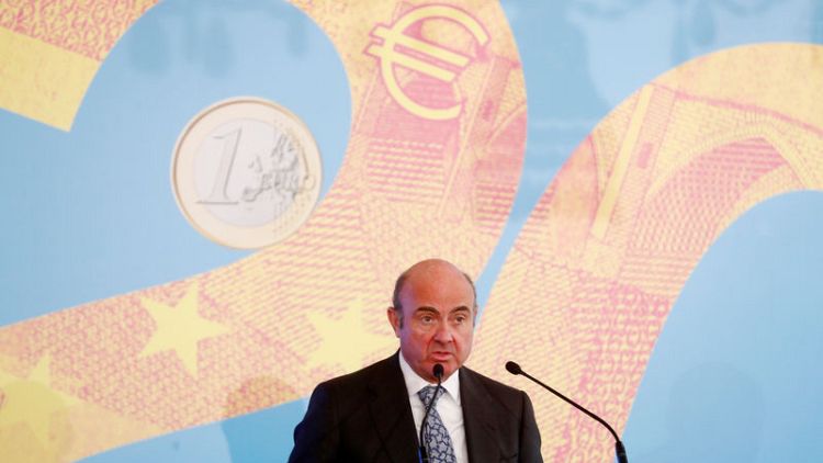 De Guindos toes ECB's line with cautious message on economy