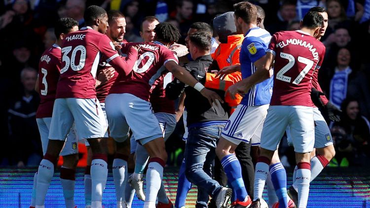 Birmingham and Villa fined for failing to control players