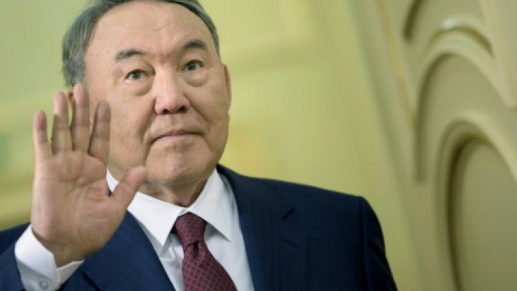Le président kazakh Noursoultan Nazarbaïev, le 2 novembre 2015 à Astana