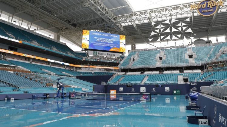 Rain delays Miami Open start at new Hard Rock home
