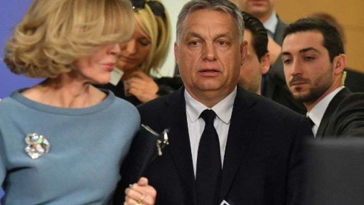 Le Premier ministre hongrois Viktor Orban à Bruxelles le 20 mars 2019