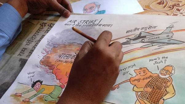 Chasing youth vote, Indian parties blitz smartphones with political cartoons Chasing youth vote, Indian parties blitz smartphones with political cartoons