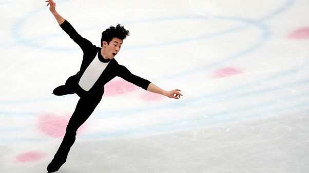 Figure skating - Defending champion Chen takes strong lead in men's short programme Figure skating - Defending champion Chen takes strong lead in men's short programme