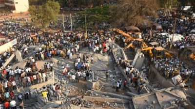 Effondrement d'un immeuble en construction en Inde : au moins 11 morts Effondrement d'un immeuble en construction en Inde : au moins 11 morts
