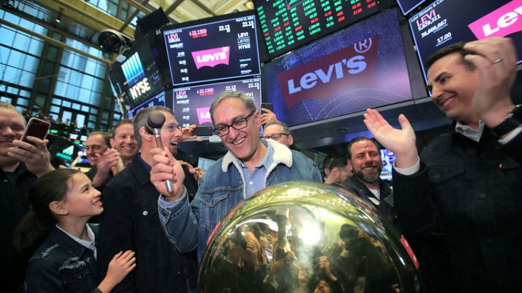 Levi Strauss shares surge 31 percent in return to stock market
