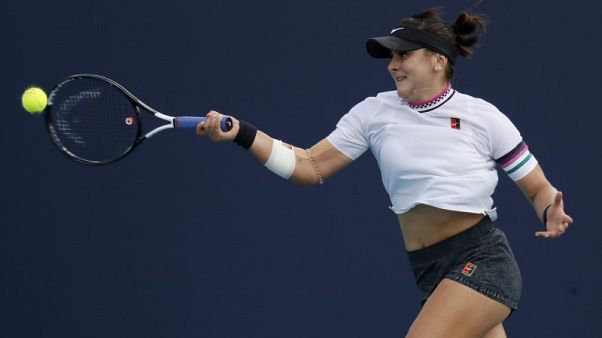 Teenager Andreescu pulls off great escape in Miami Teenager Andreescu pulls off great escape in Miami