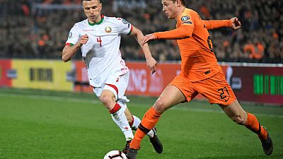Depay double leads Netherlands to easy win over Belarus Depay double leads Netherlands to easy win over Belarus