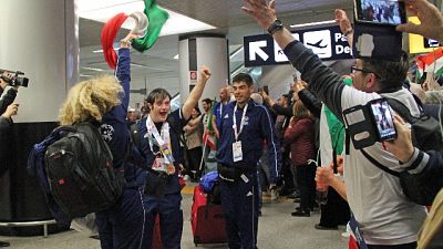 Festa a rientro azzurri Special Olympics