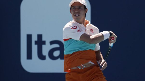 Nishikori stunned by Lajovic in Miami second round Nishikori stunned by Lajovic in Miami second round
