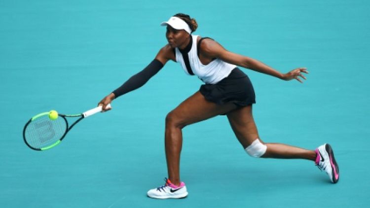L'Américaine Venus Williams lors du tournoi de Miami le 21 mars 2019
