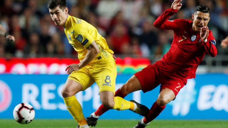 Portugal draw a blank against Ukraine on Ronaldo's return