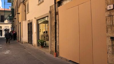 A Prato negozi chiusi in vie corteo Fn A Prato negozi chiusi in vie corteo Fn