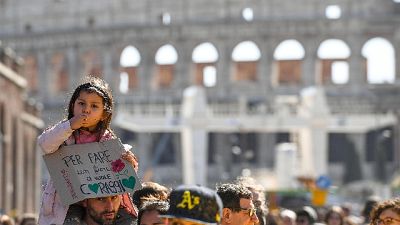 Partita a Roma Marcia per il clima Partita a Roma Marcia per il clima