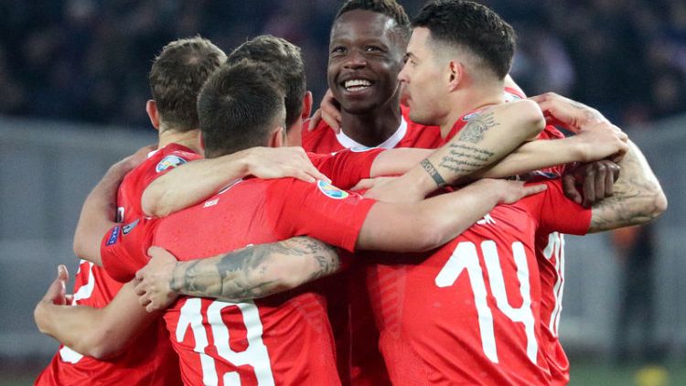 Swiss survive difficult first half to beat Georgia