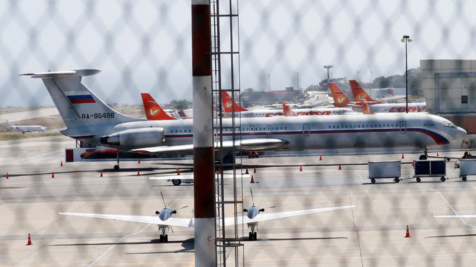 Russian air force planes land in Venezuela carrying troops - report