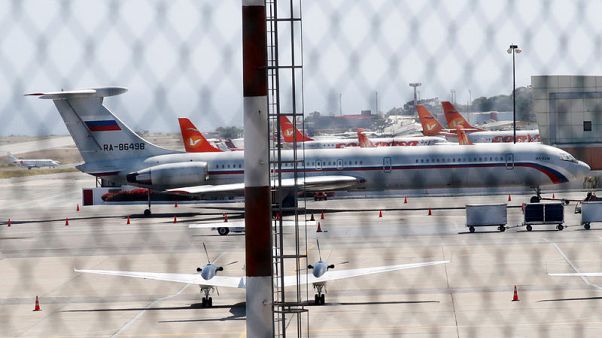 Russian air force planes land in Venezuela carrying troops - report Russian air force planes land in Venezuela carrying troops - report