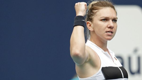 Halep recovers to beat Hercog, Venus wins in Miami Halep recovers to beat Hercog, Venus wins in Miami