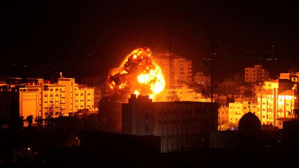 Israel bombs Gaza, positions troops after rocket attack near Tel Aviv Israel bombs Gaza, positions troops after rocket attack near Tel Aviv