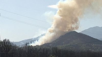 Incendio a Belmonte, santuario a rischio Incendio a Belmonte, santuario a rischio