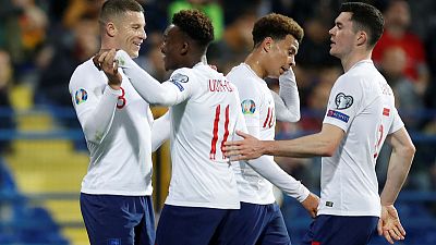 England thrash Montenegro after early scare England thrash Montenegro after early scare