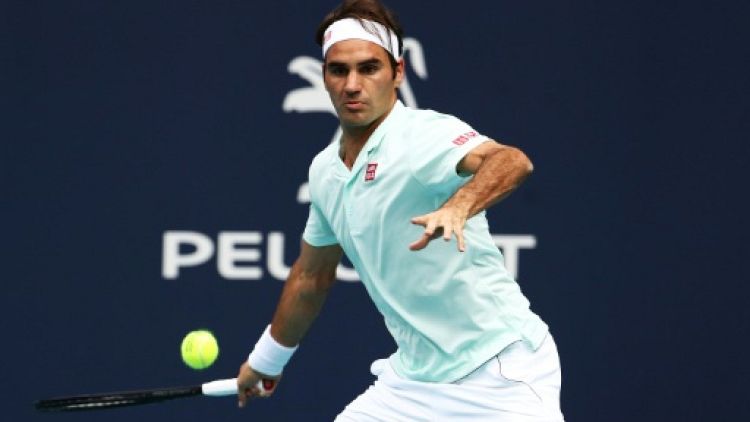 Tennis: Federer se rassure au 3e tour à Miami