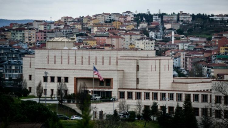 Le consulat américain à Istanbul, le 9 décembre 2015 en Turquie