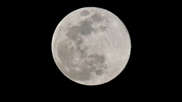 La Lune vue depuis Los Angeles, le 20 mars 2019