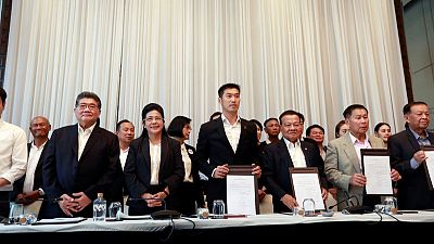 Thailand's opposition parties form alliance, demand junta step aside Thailand's opposition parties form alliance, demand junta step aside