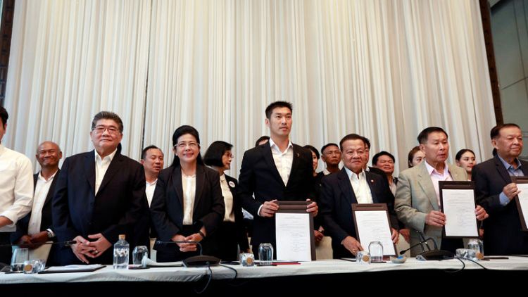 Thailand's opposition parties form alliance, demand junta step aside