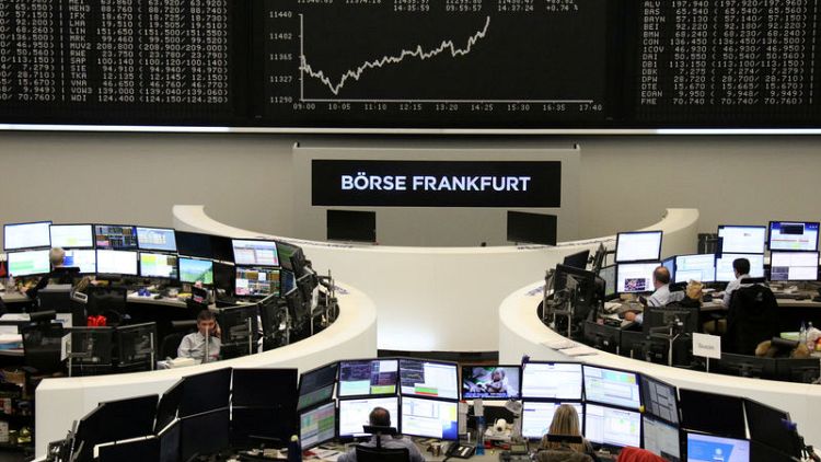 European shares edge higher before votes on Brexit process