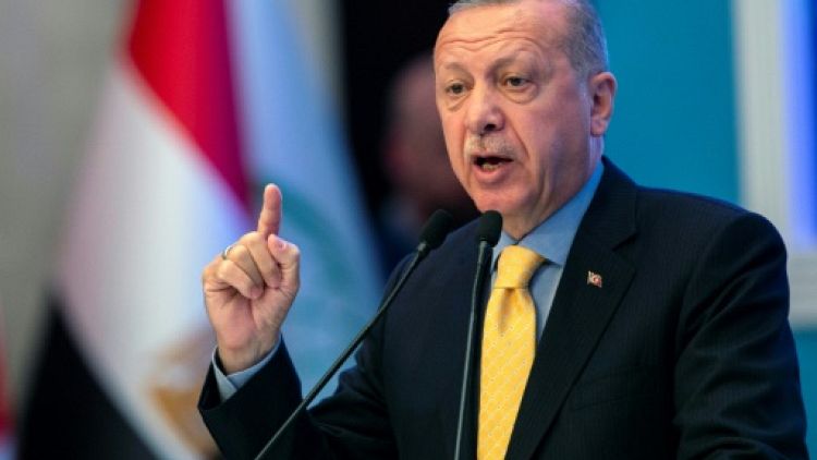 Le président turc Recep Tayyip Erdogan, le 22 mars 2019 à Istanbul
