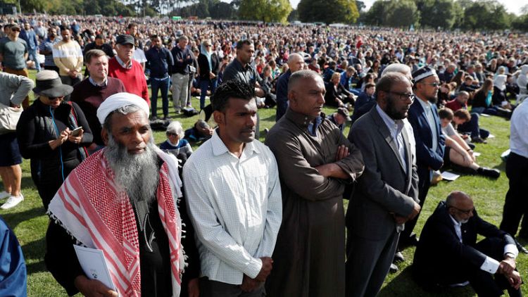 Mosque victims' names read out to silent crowd at New Zealand memorial
