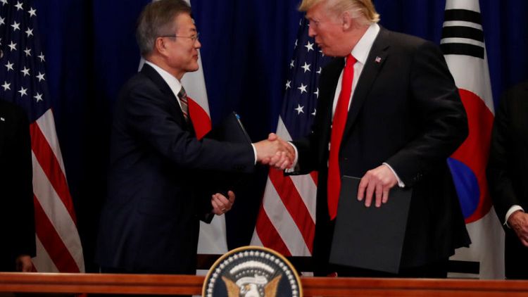Trump, South Korea's Moon to meet on April 10 in Washington - Yonhap