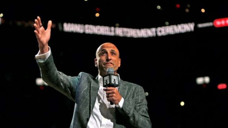 NBA: San Antonio célèbre la carrière de Ginobili