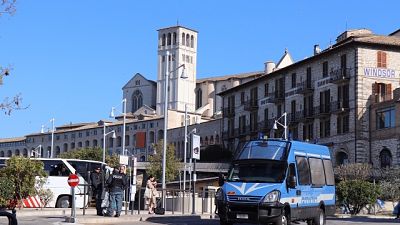 Assisi blindata per re di Giordania Assisi blindata per re di Giordania