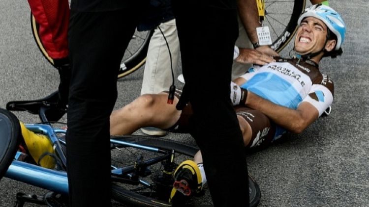 Cyclisme: 7e fracture de la clavicule pour Domont
