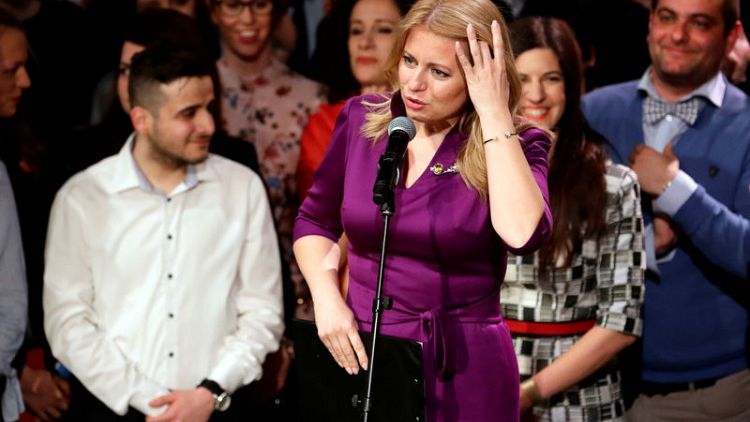Liberal lawyer Caputova on course to become Slovakia's first female president