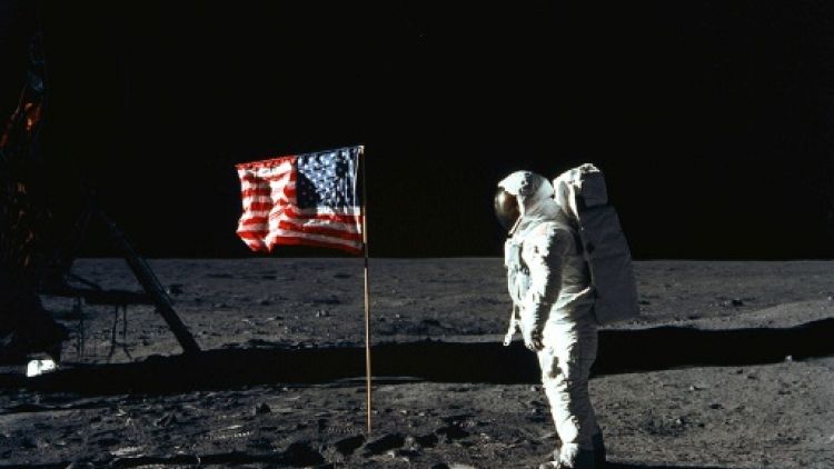 Buzz Aldrin, le 20 juillet 1969 sur la Lune
