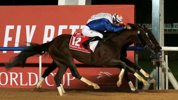 Horse Racing - Thunder Snow makes history with second Dubai title Horse Racing - Thunder Snow makes history with second Dubai title