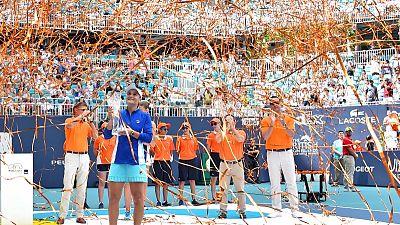 Tennis - Barty beats Pliskova to win maiden Miami Open title Tennis - Barty beats Pliskova to win maiden Miami Open title