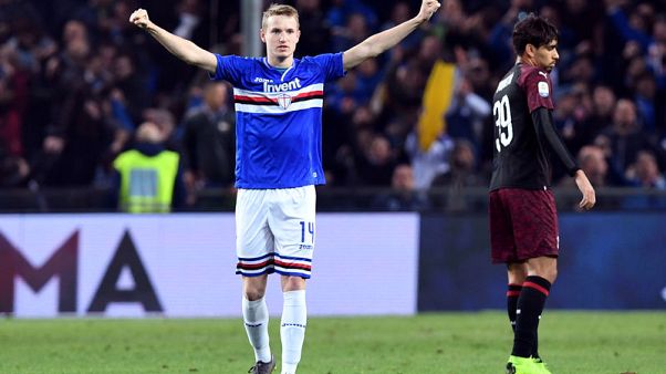 Sampdoria pounce on Donnarumma mistake to beat Milan Sampdoria pounce on Donnarumma mistake to beat Milan